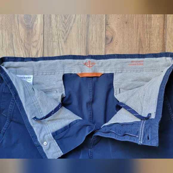 Dockers slouch fit relaxed chino joggers 34x32 men's blue - Picture 2 of 3